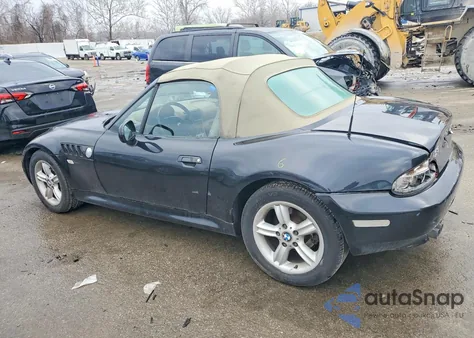 2000 BMW Z3 2.3 z USA, uszkodzony, nr VIN 4USCH9342YLF85468